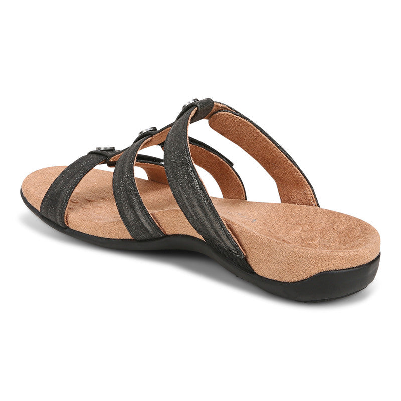 VIONIC REST AMBER PEARL SLIDE NOIR