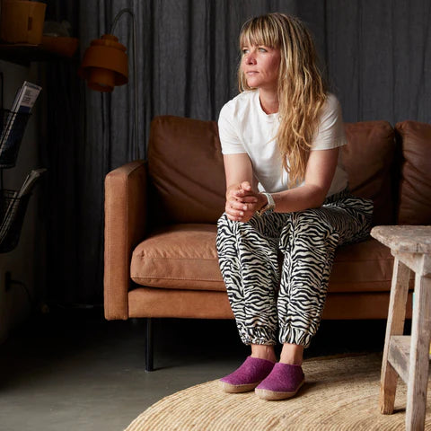 GLERUPS SLIPPERS SLIP ON  LEATHER