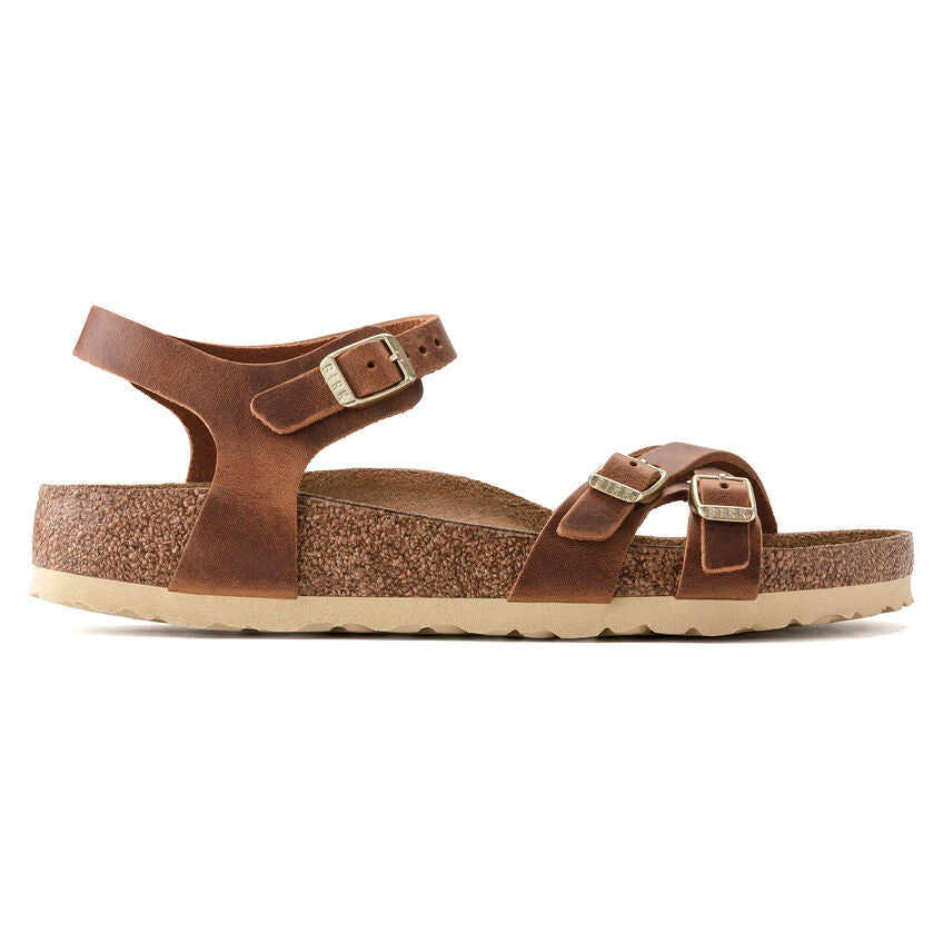 BIRKENSTOCK KUMBA CUIR HUILÉ COGNAC