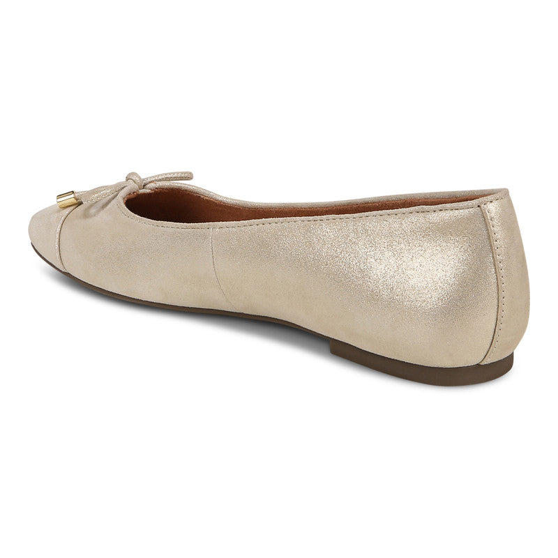 Ballerines VIONIC KLARA en cuir doré
