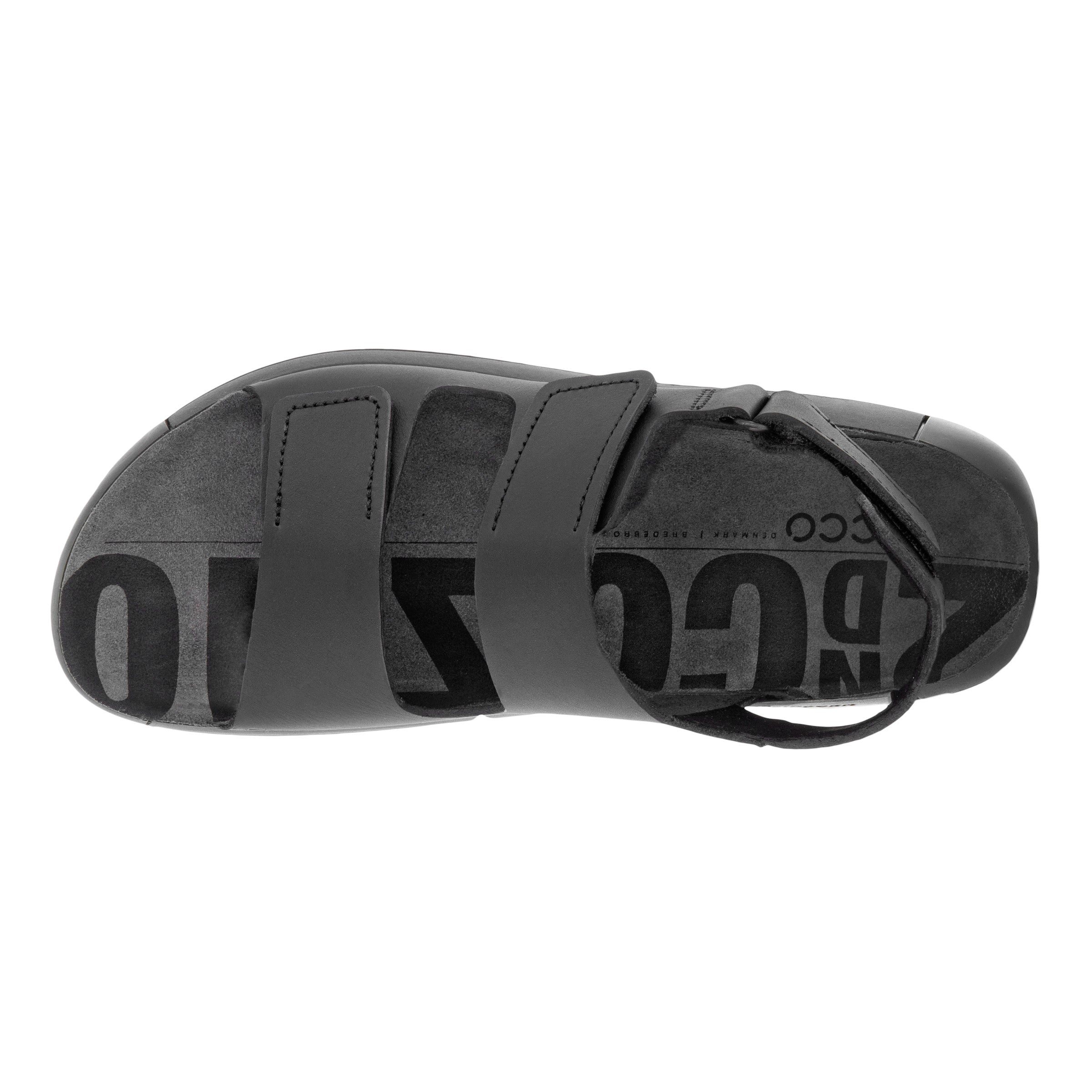 Sandale plate ECCO Cozmo Ms avec bride arrière noire