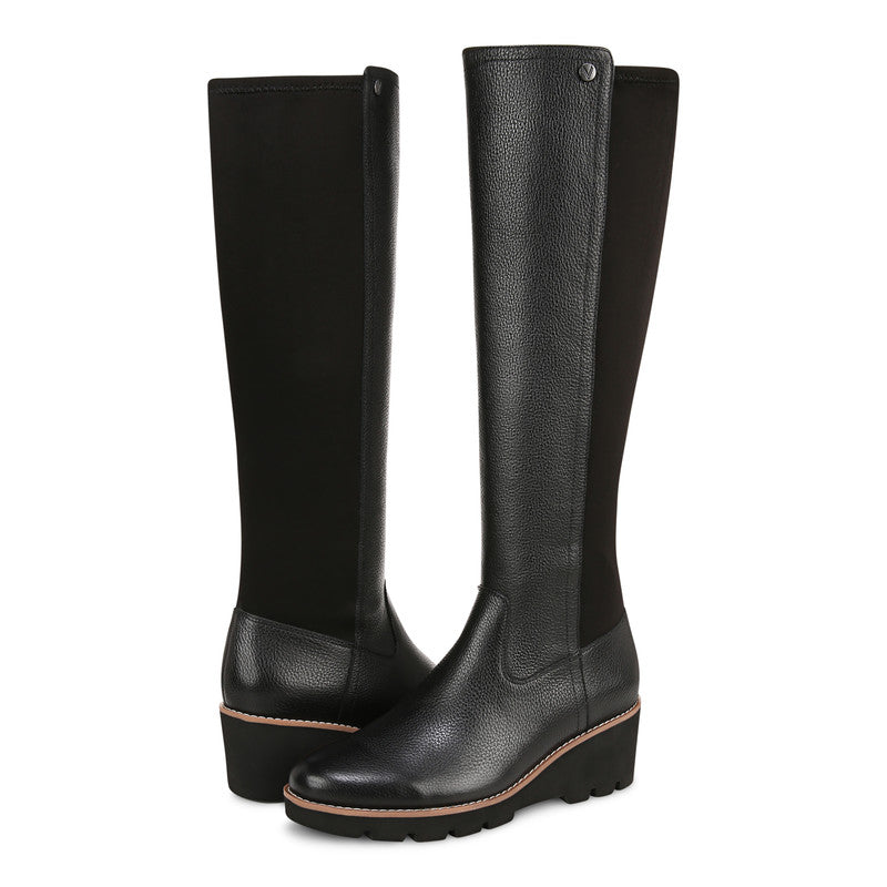 BOTTES HAUTE VIONIC ASHLAND EN CUIR NOIR
