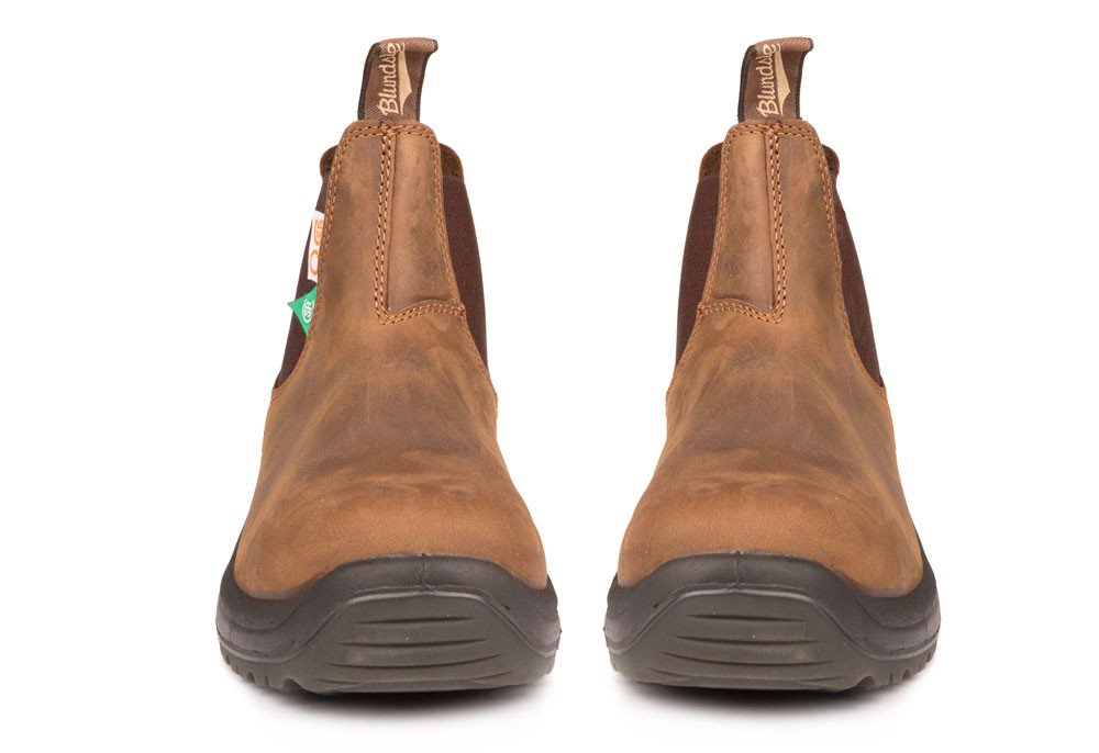 BLUNDSTONE 164 WORK & SAFETY CRAZY HORSE BROWN