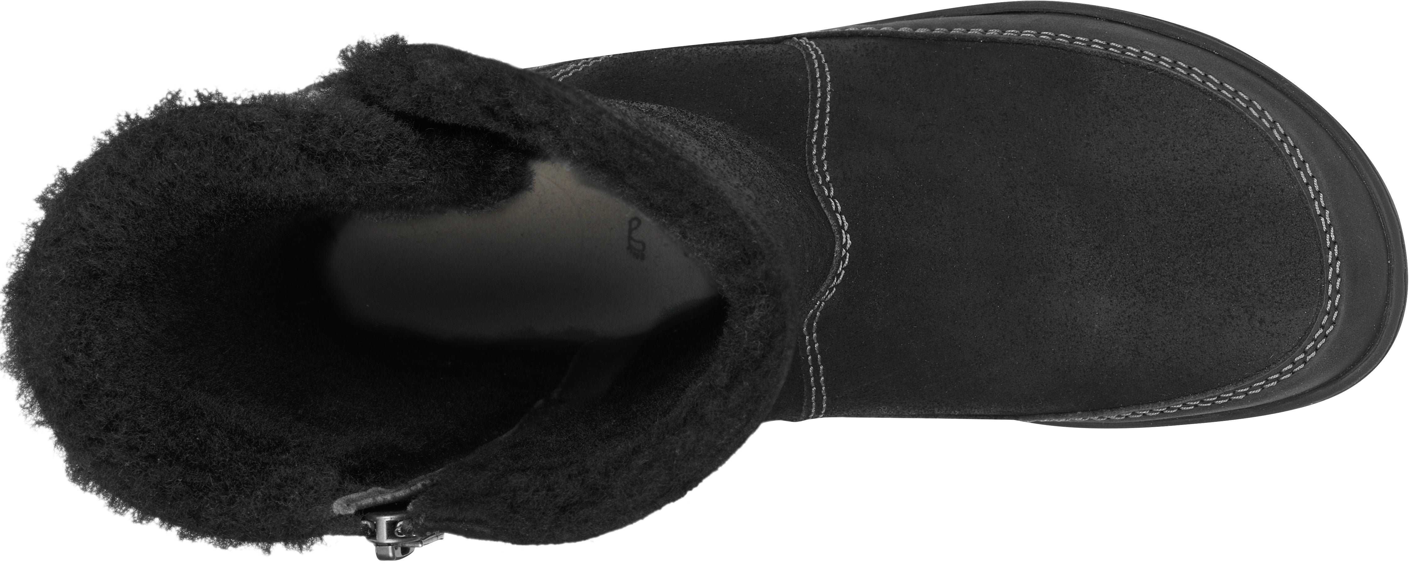 BIRKENSTOCK WOODBURY DAIM NOIR/PEAU DE MOUTON