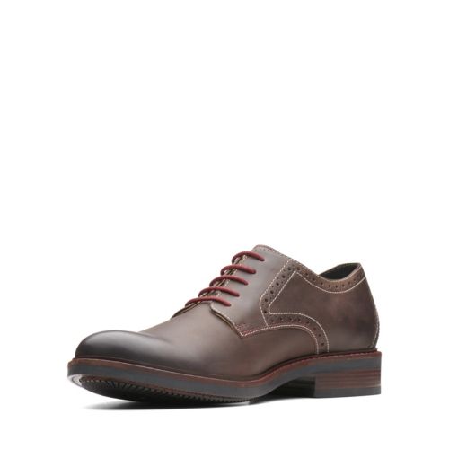 MAXTON CUIR MARRON FONCÉ UNI