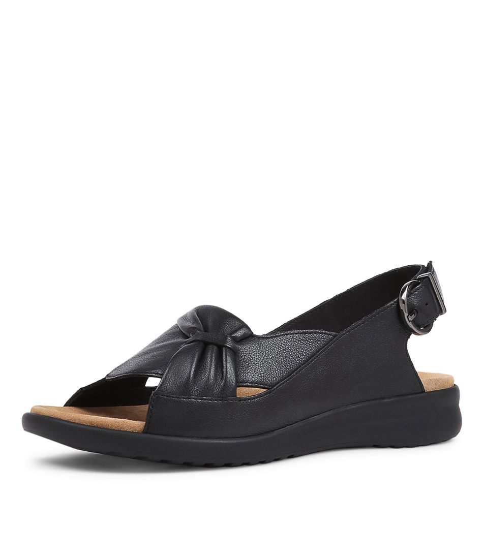 SANDALE ZIERA BARI CUIR NOIR