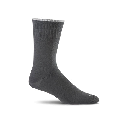 SOCKWELL PLANTAR EASE CREW M'S BLACK SOLID