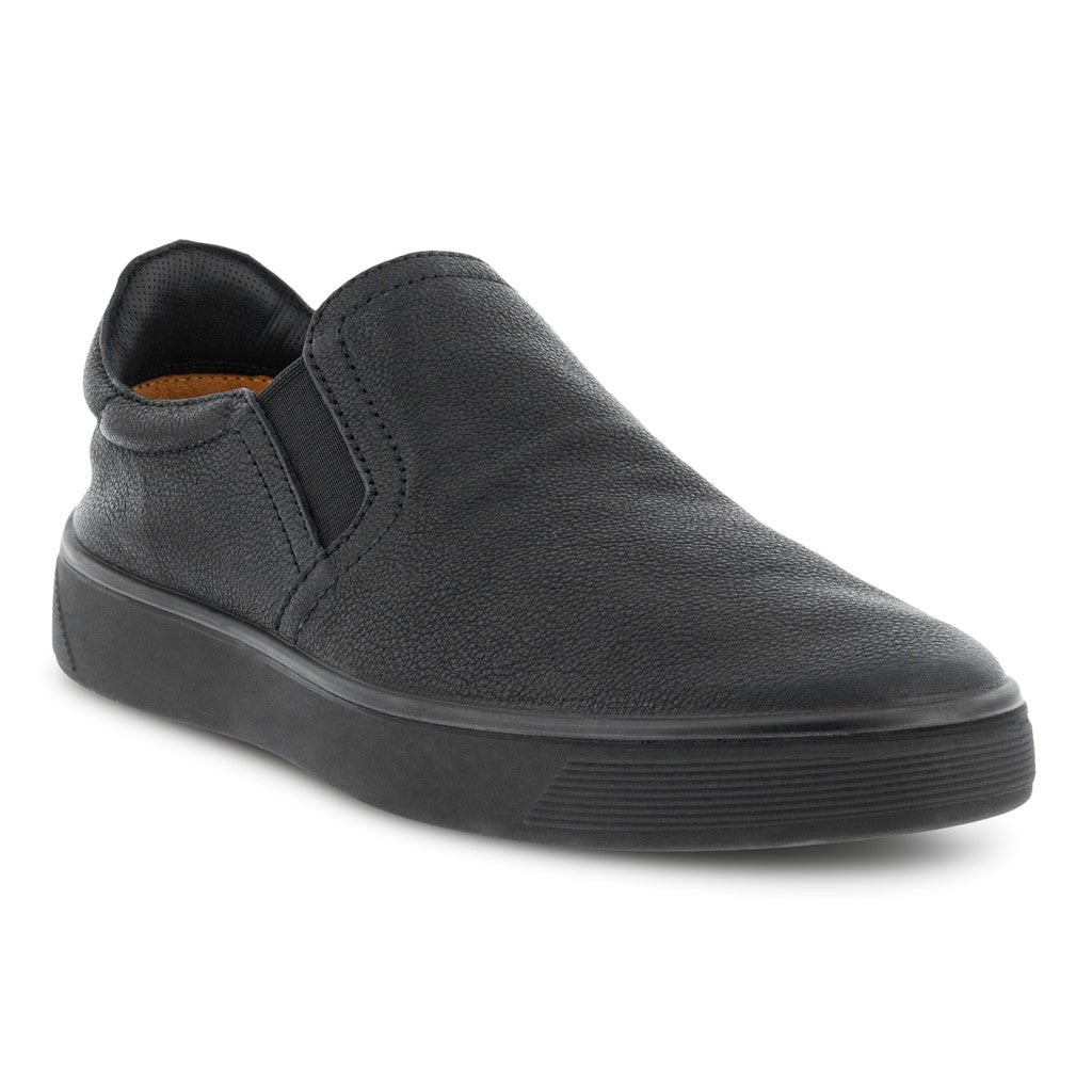 ECCO  STREET TRAY MENS SLIP ON  BLACK