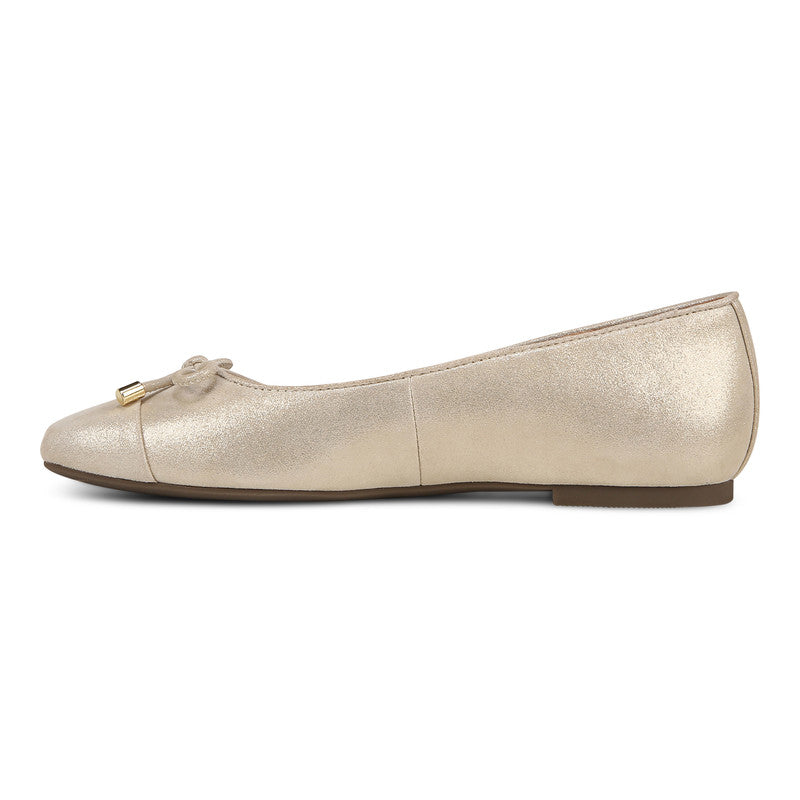 Ballerines VIONIC KLARA en cuir doré