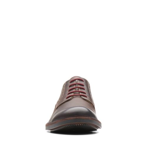 MAXTON CUIR MARRON FONCÉ UNI