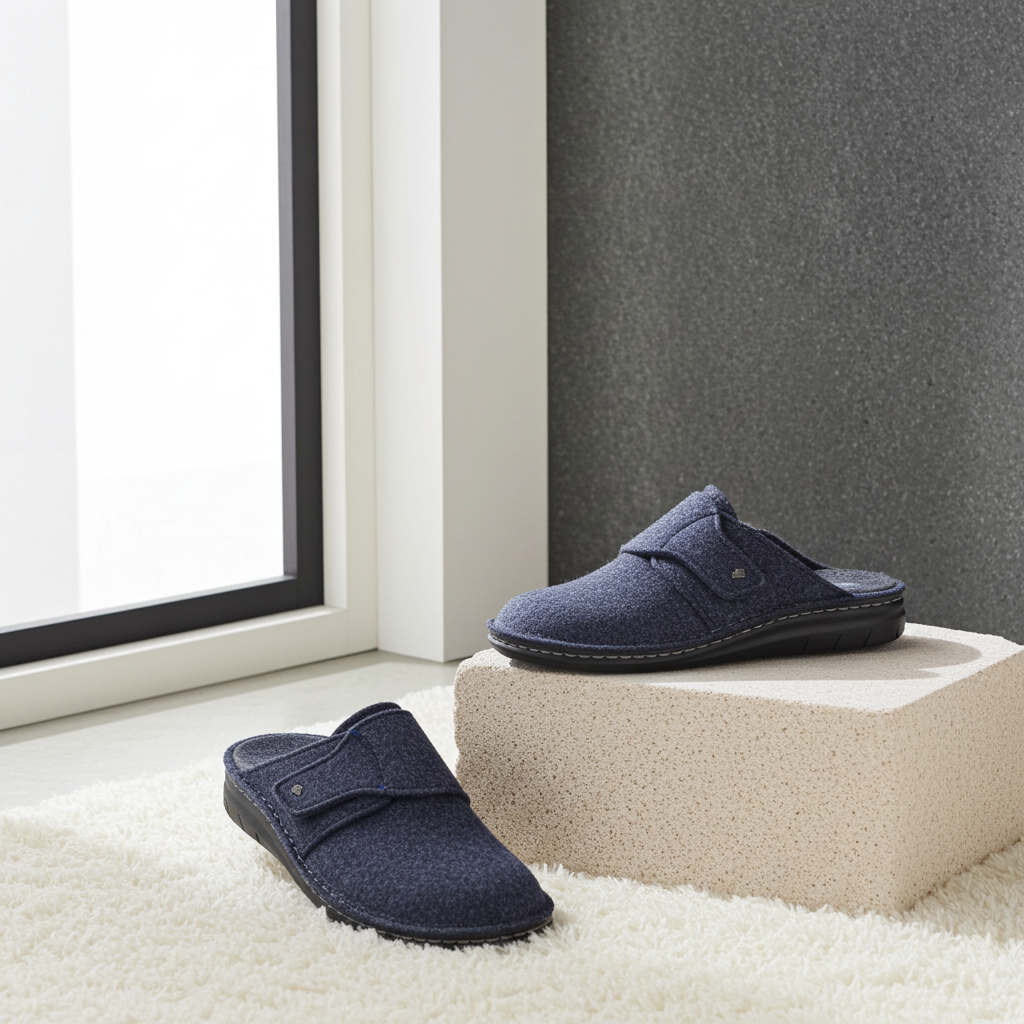 FINN COMFORT Zams Slippers Woolfelt