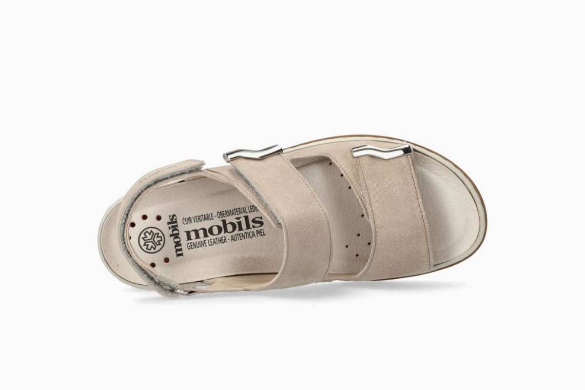 MEPHISTO MOBILS SANDALE DARCIE CUIR SABLE