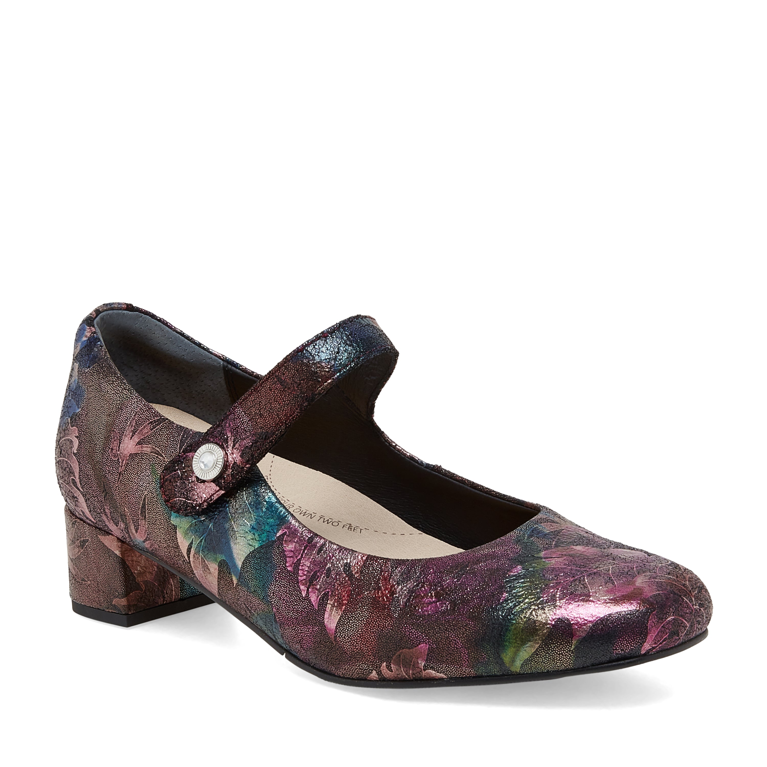 ZIERA KITTY CUIR FLORAL MÉTAL NOIR