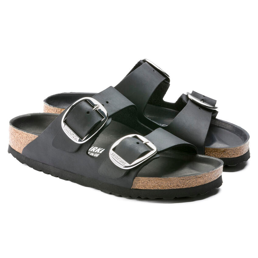 BIRKENSTOCK ARIZONA BIG BUCKLE NOIR HUILÉ