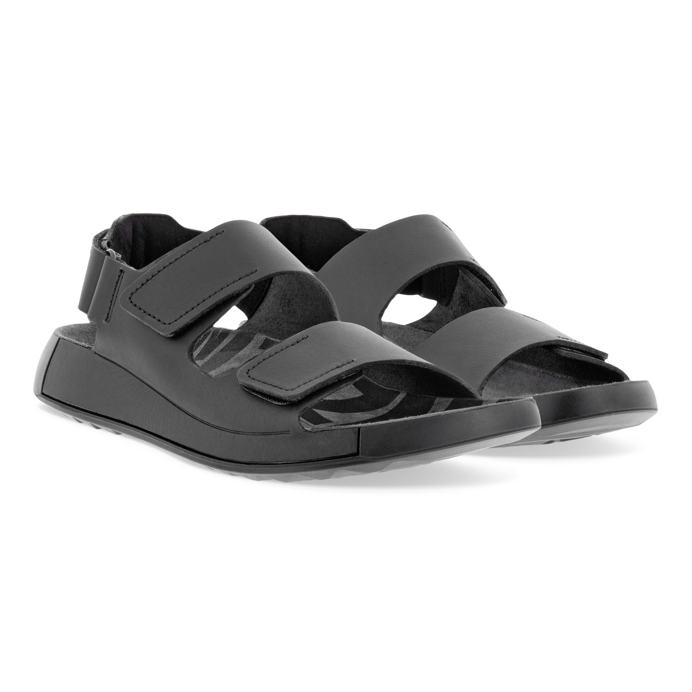Sandale plate ECCO Cozmo Ms avec bride arrière noire