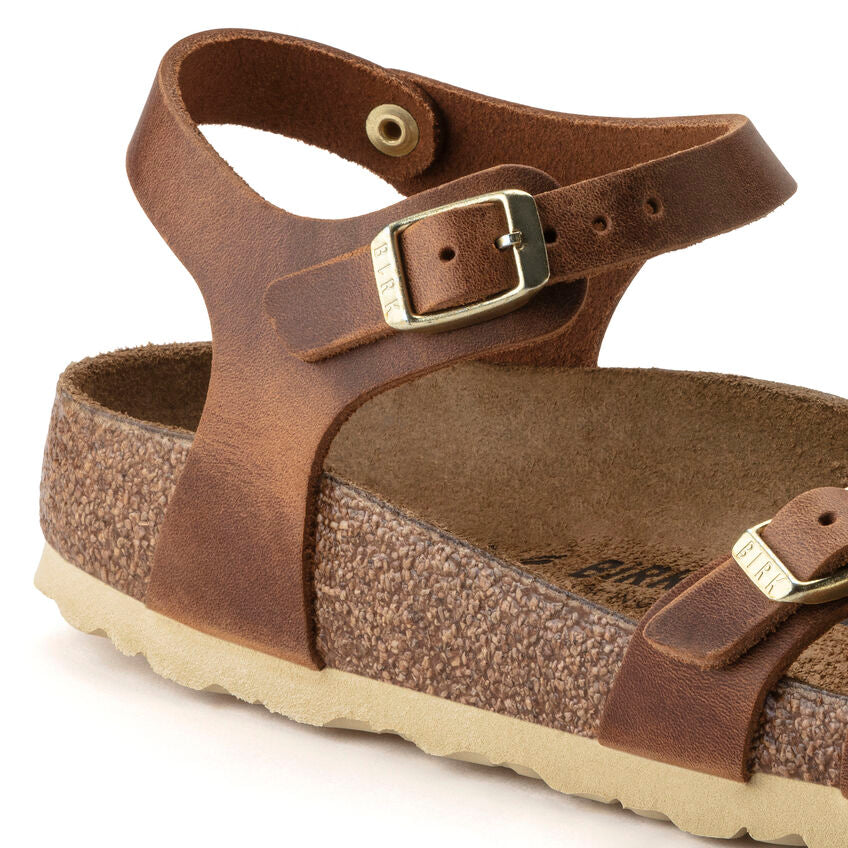 BIRKENSTOCK KUMBA CUIR HUILÉ COGNAC