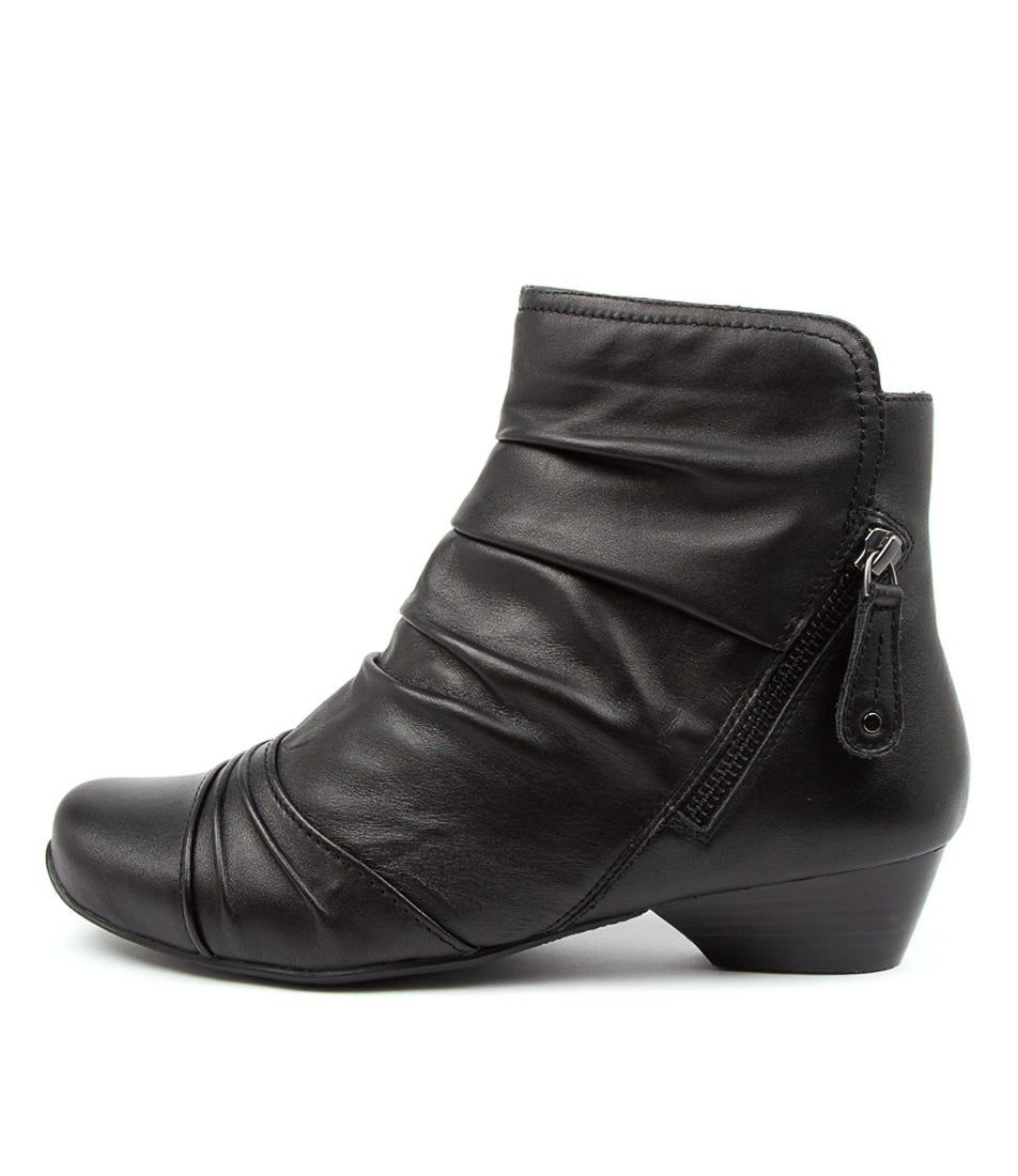 Ziera Camryn Leather Ankle Boots