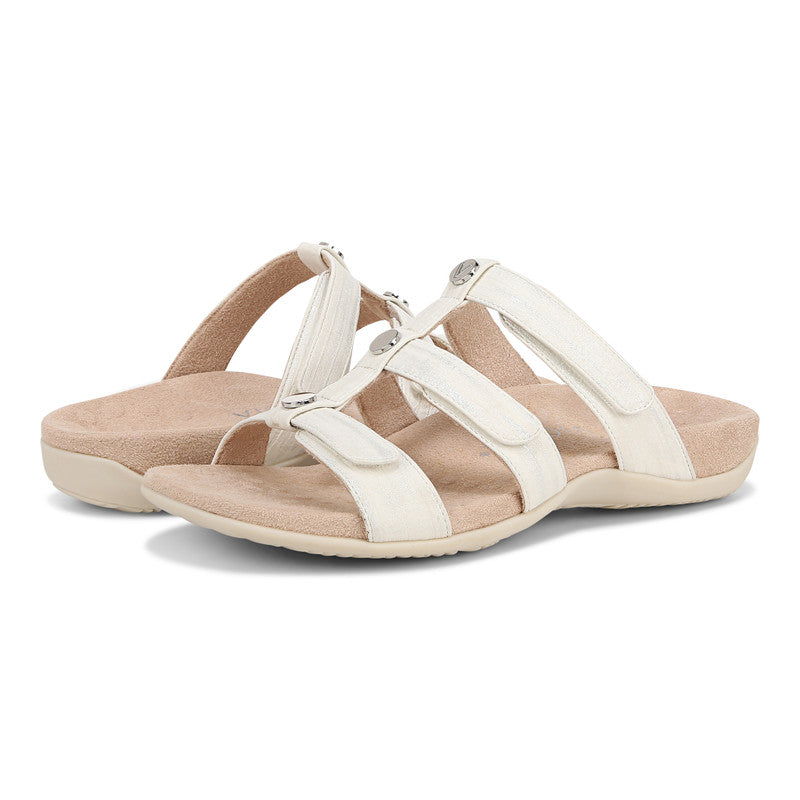 VIONIC REST AMBER PEARL SLIDE BLANC