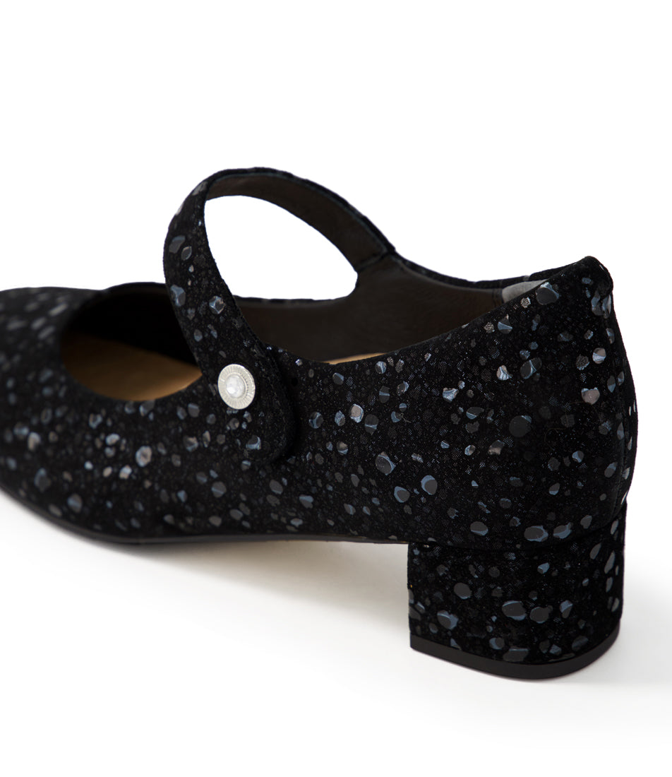 ZIERA KITTY DAIM NOIR SCINTILLANT