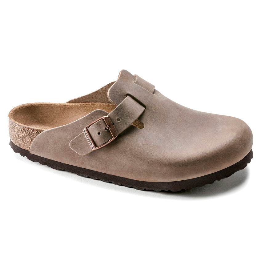 BIRKENSTOCK BOSTON TOBACCO BROWN OILED LEATHER