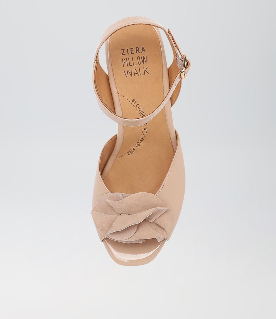 ZIERA ANTONIA NUDE PATENT SUEDE