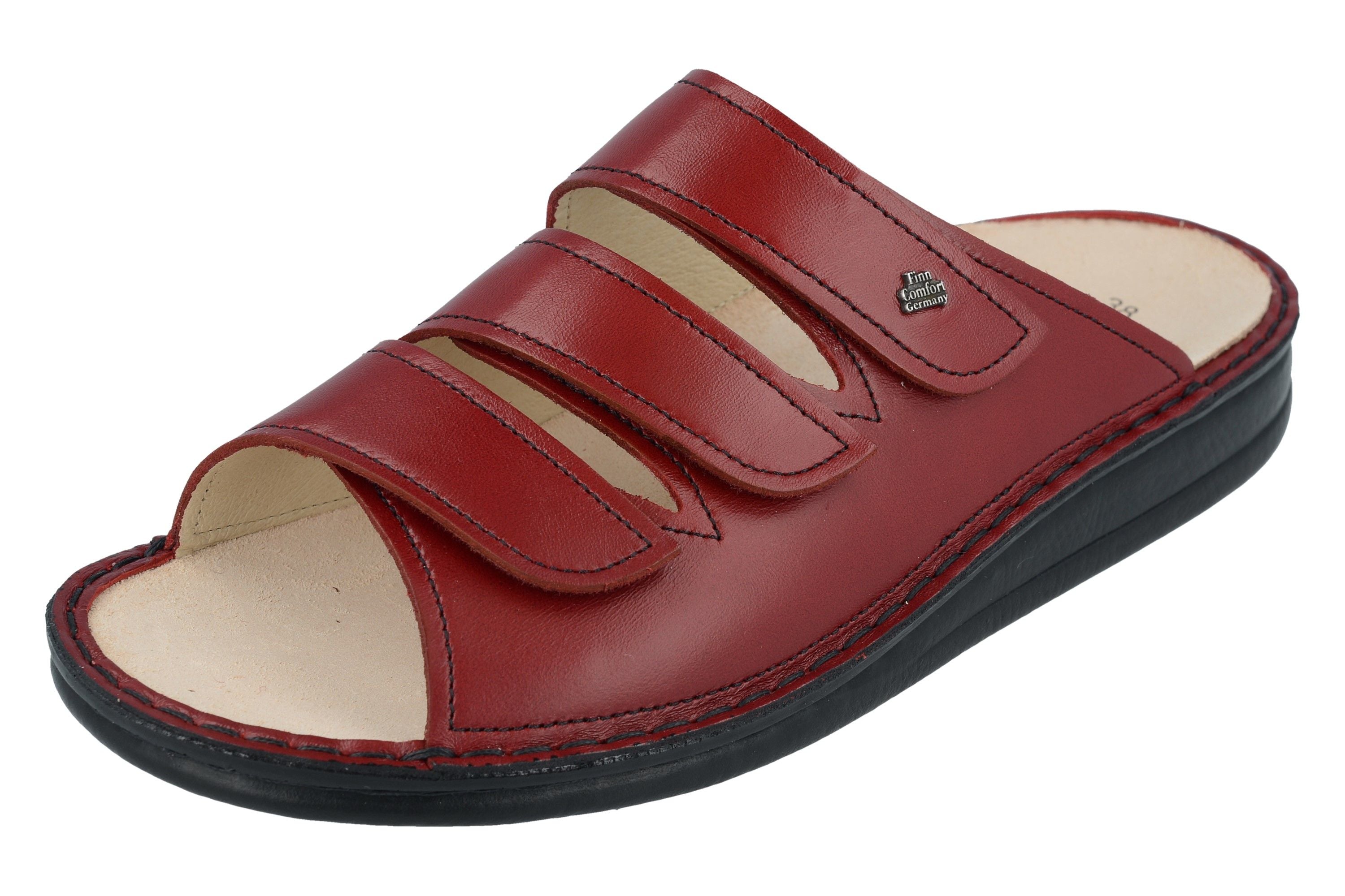 FINN COMFORT KORFU SANDAL RED SIERRA