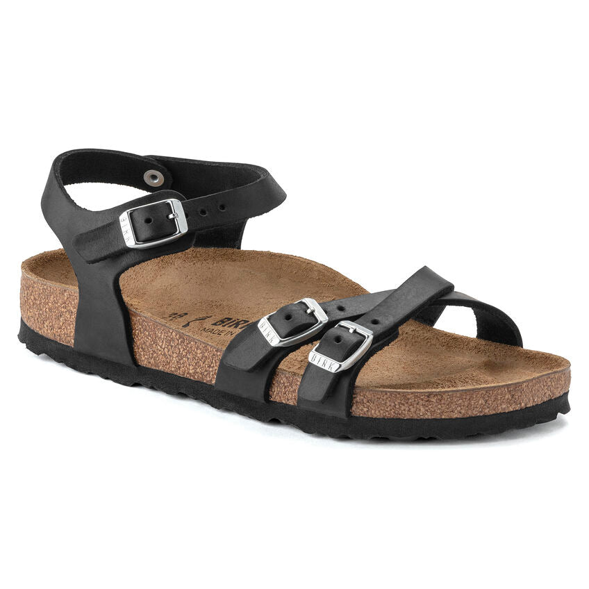 BIRKENSTOCK KUMBA CUIR HUILÉ NOIR