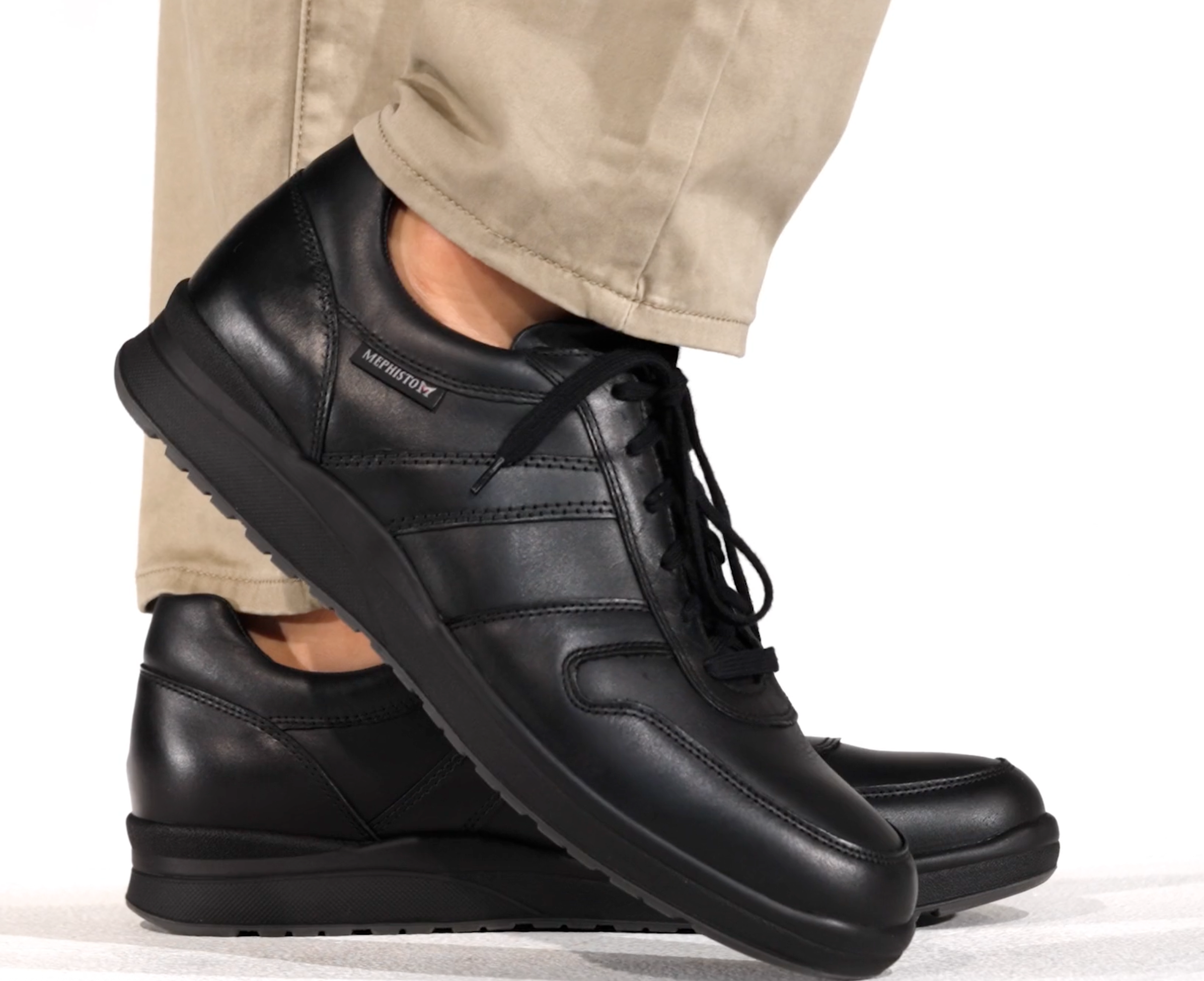 MEPHISTO VITO MEN SNEAKERS LACE UP CHESTNUT 5128509 VIDEO