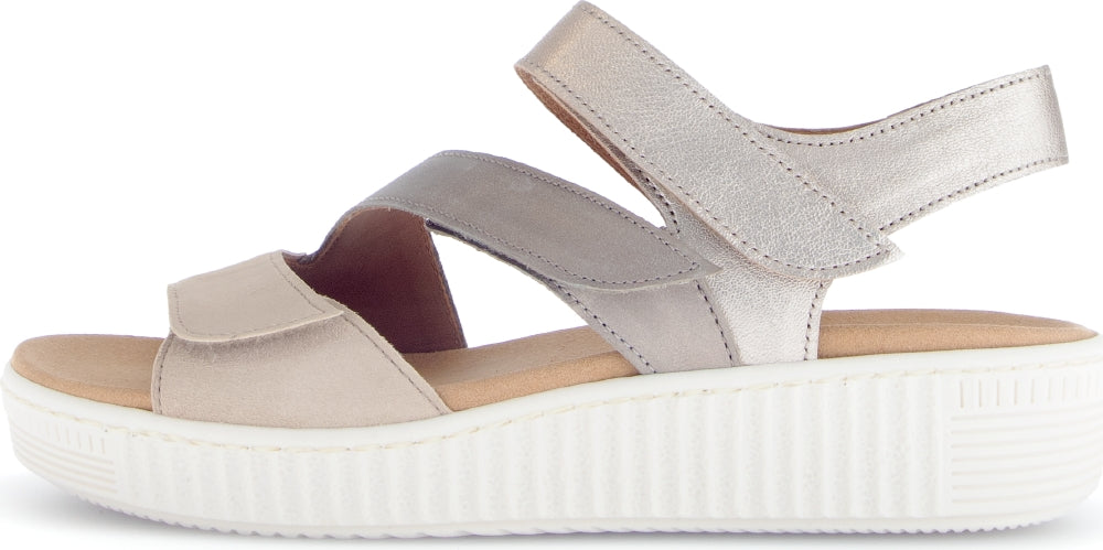GABOR SANDAL 3 STRAP DESERT METALLIC