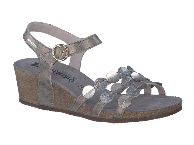 MEPHISTO MATILDE CUIR TAUPE FONCÉ