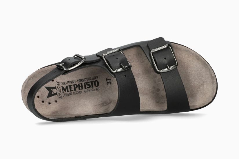 SANDALE MEPHISTO HETTY EN CUIR NOIR
