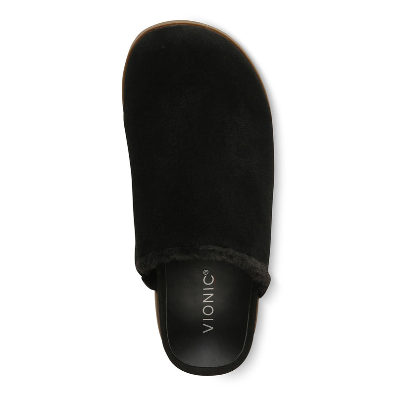 CHAUSSONS VIONIC JOYFUL ARLETTE EN DAIM NOIR