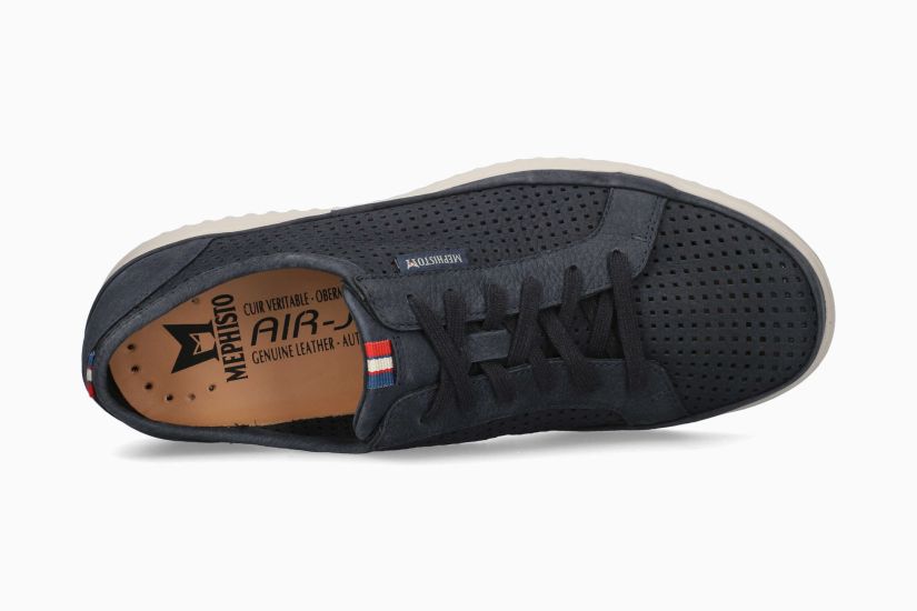 MEPHISTO TOM PERF HOMME À LACETS BLEU MARINE