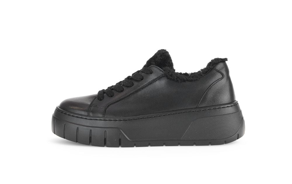 GABOR SNEAKER 53.221.27 BLACK LEATHER