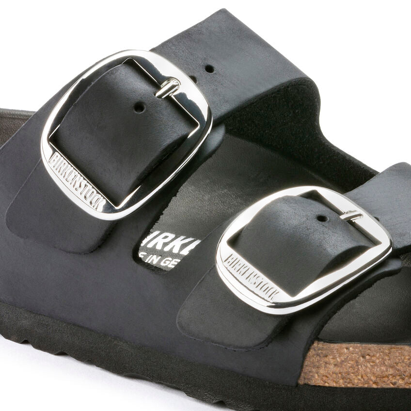 BIRKENSTOCK ARIZONA BIG BUCKLE NOIR HUILÉ