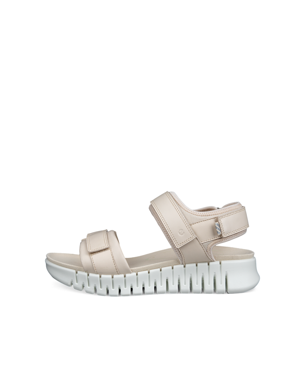 SANDALES FEMME ECCO GRUUV SOL LEA CUIR CALCAIRE