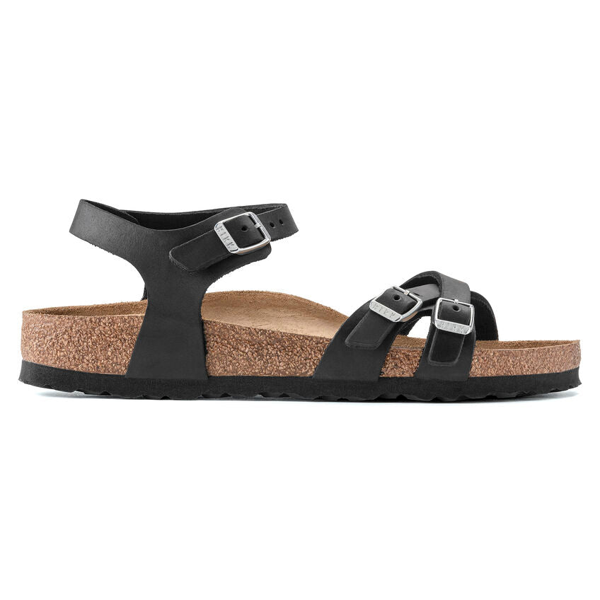 BIRKENSTOCK KUMBA CUIR HUILÉ NOIR