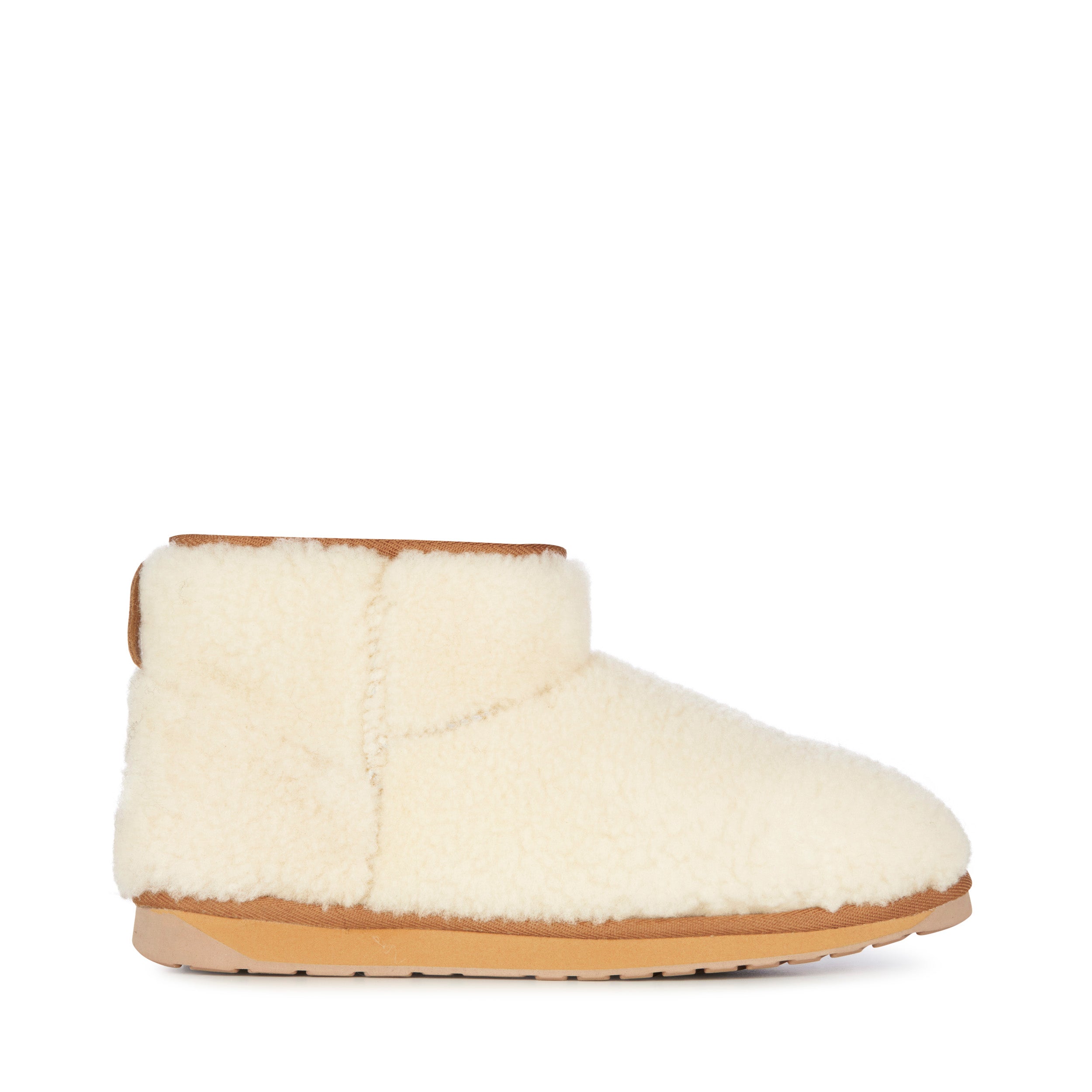 EMU STINGER MICRO TEDDY SLIPPERS NATURAL