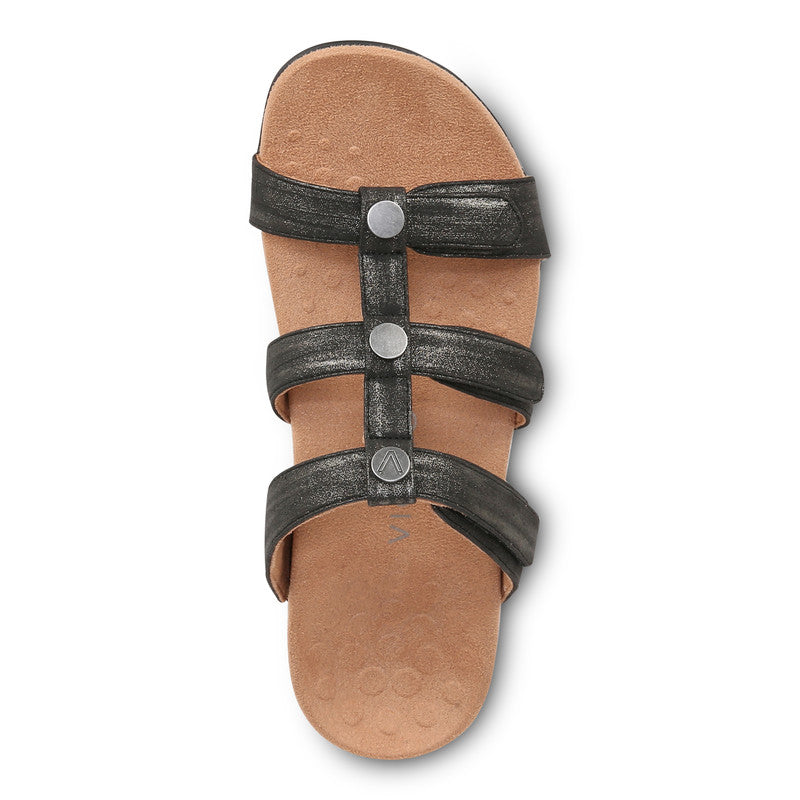 VIONIC REST AMBER PEARL SLIDE NOIR