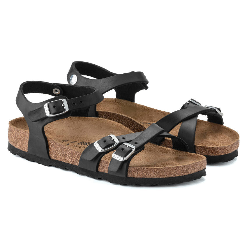 BIRKENSTOCK KUMBA CUIR HUILÉ NOIR