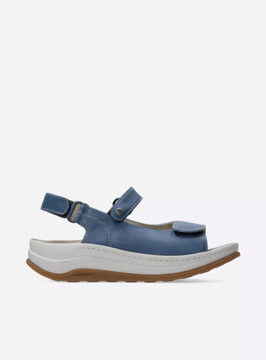 SANDALE WOLKY ADURA CUIR BLEU CIEL