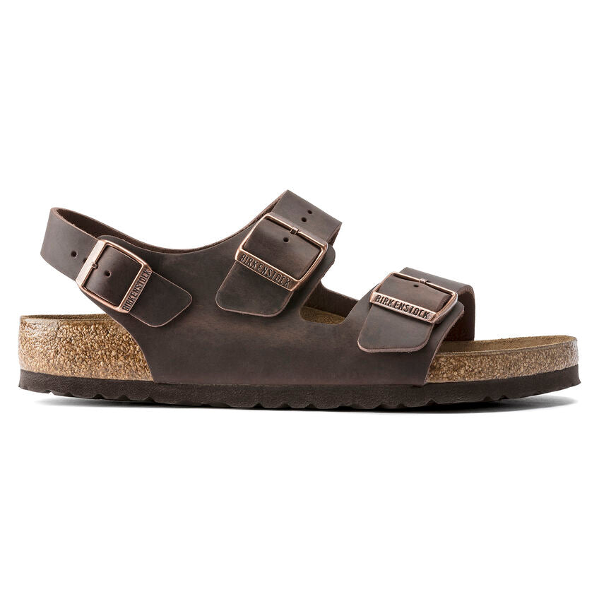 BIRKENSTOCK MILANO NU HABANA CUIR HUILÉ