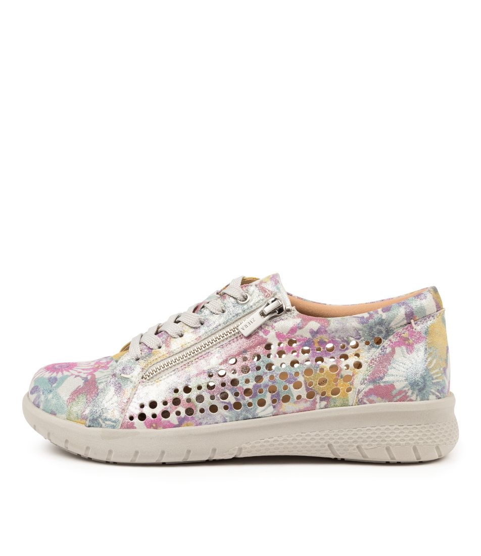 Baskets Ziera Shovo Perf en cuir floral brumeux