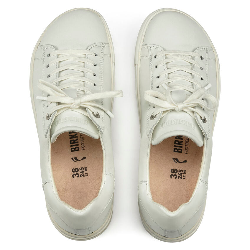 BIRKENSTOCK BEND BASSES À LACETS EN CUIR BLANC