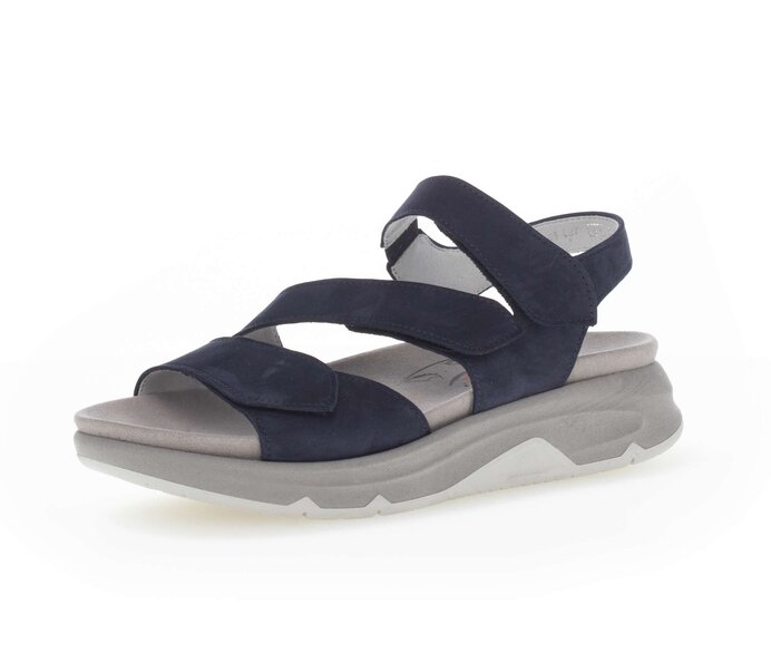 GABOR ROLLING SOFT SANDAL 3 STRAP 26-887-36 BLUE