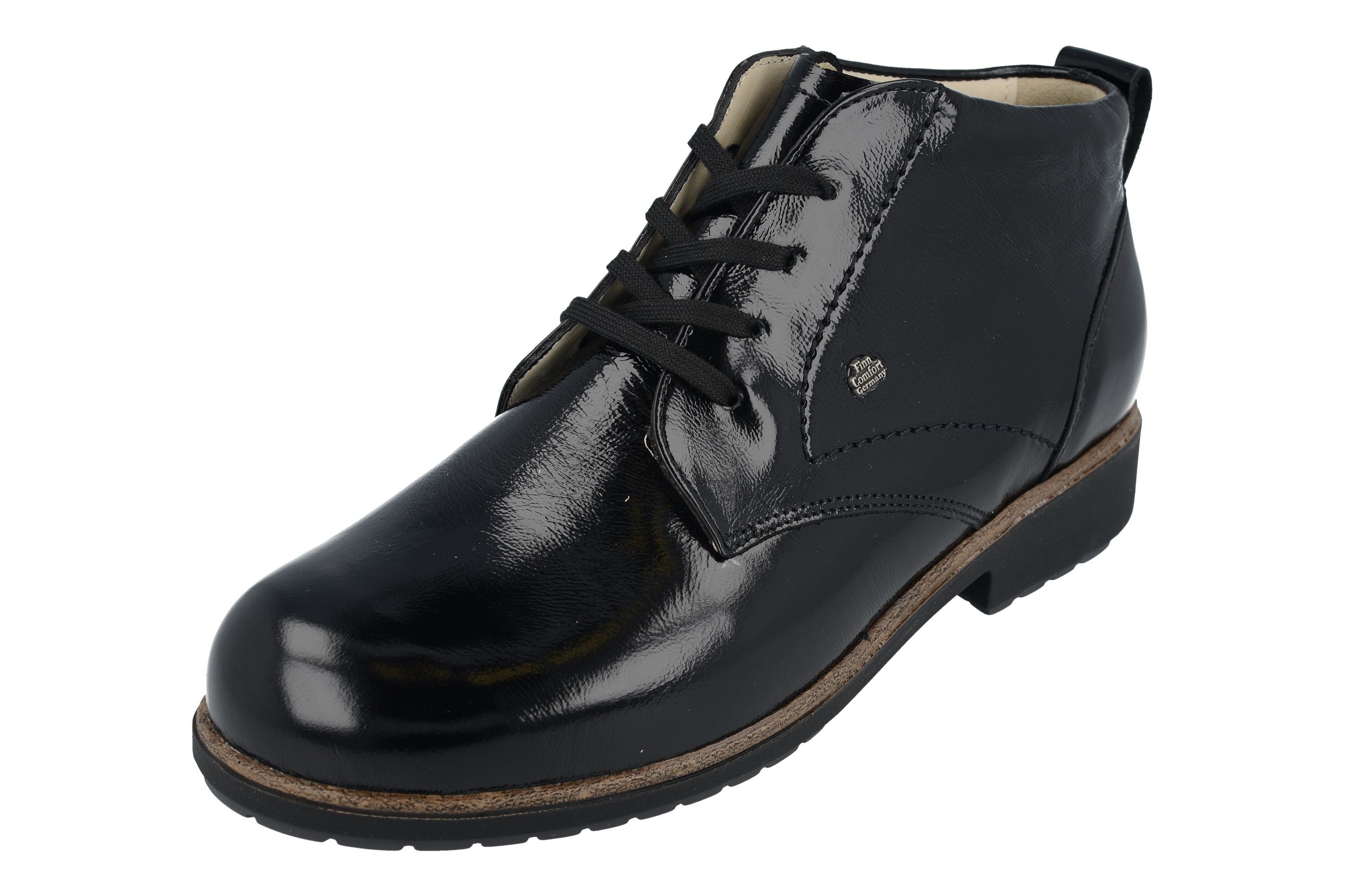 BOTTES FINN COMFORT CRANSTON NOIRES VERNIS