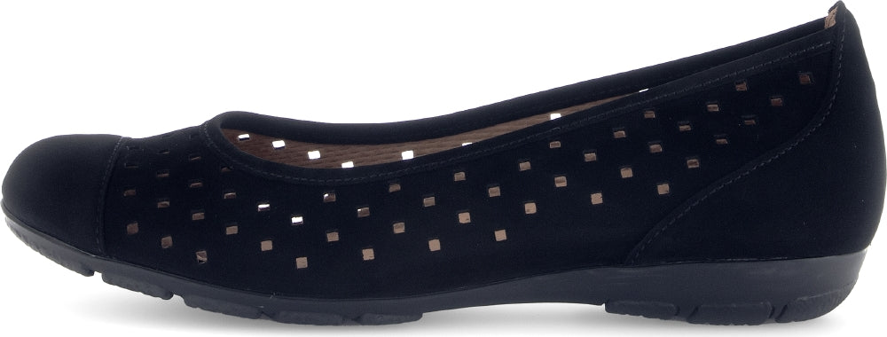 GABOR BALLET PERF 64 169 17 NUBUCK SOUPLE NOIR