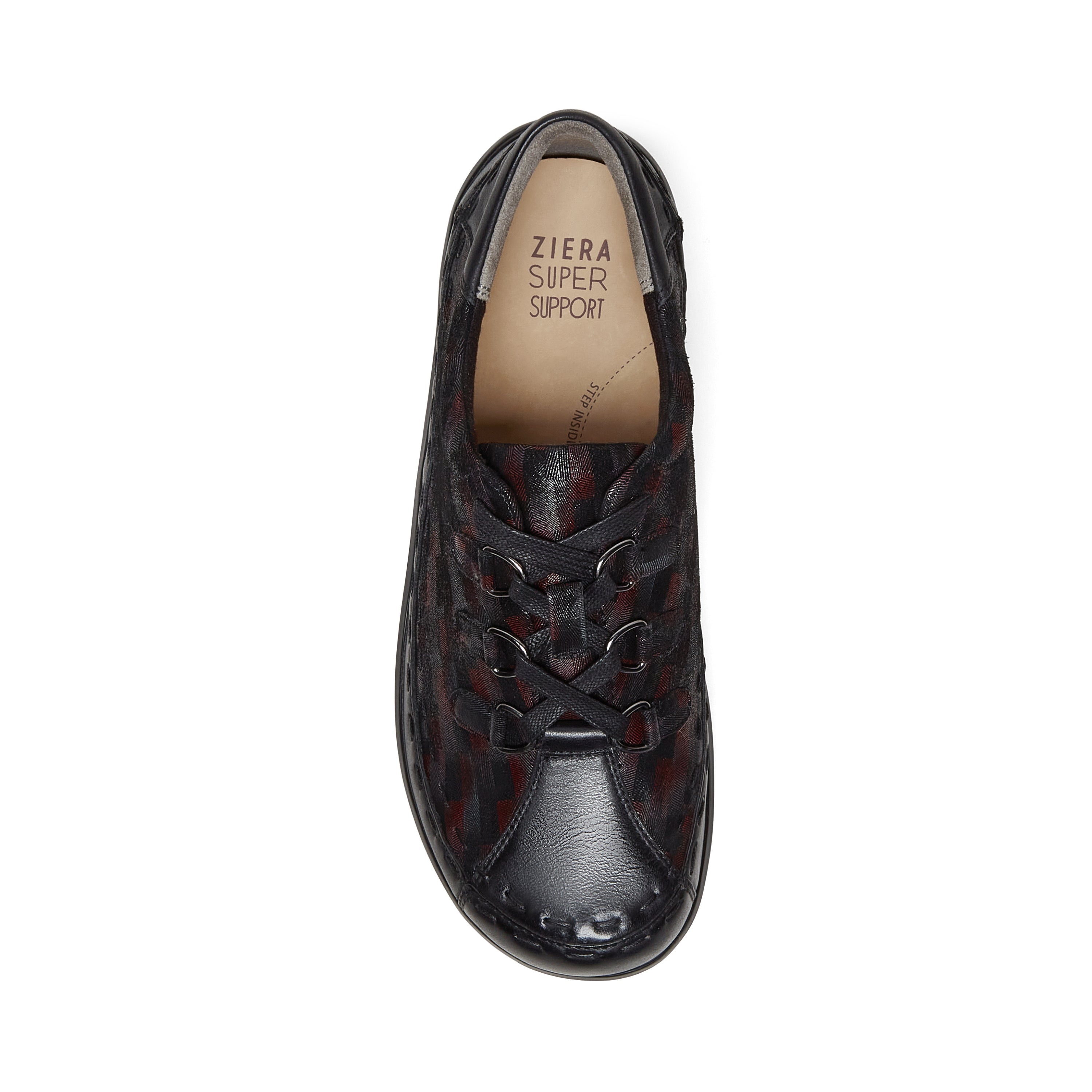 ZIERA ALLSORTS CUIR TETRIS NOIR PRUNE