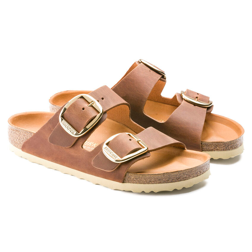 BIRKENSTOCK ARIZONA BIG BUCKLE COGNAC HUILÉ