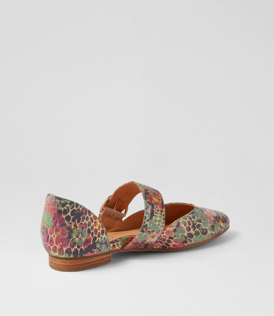 CUIR FLEURI VERT ZIERA LORAA